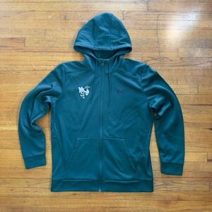 Under Armour Full Zip Hoodie Jacket‎ Athletic Training Green Mens Large